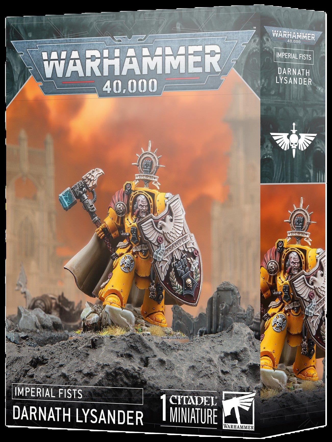 Warhammer 40 000 - Darnath Lysander - Poings Impériaux - Armure Terminator - Marteau Tonnerre - Kit Plastique 50mm