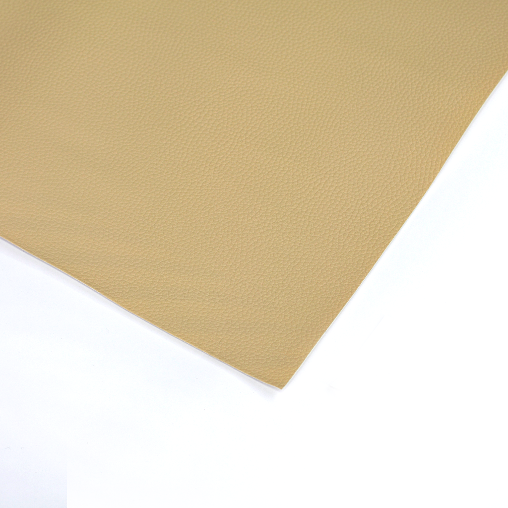 Pebble Faux Leather Pleather Fabric - Beige