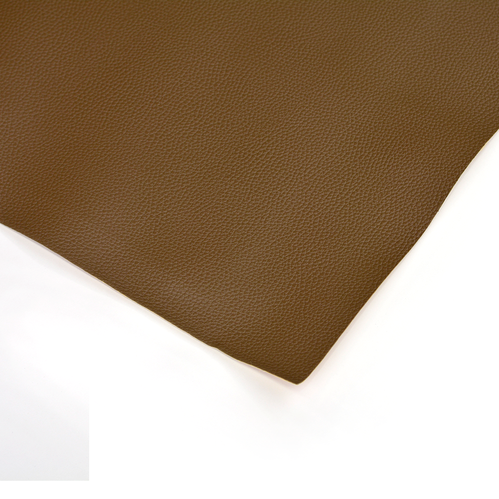Pebble Faux Leather Pleather Fabric - Milk Chocolate Brown