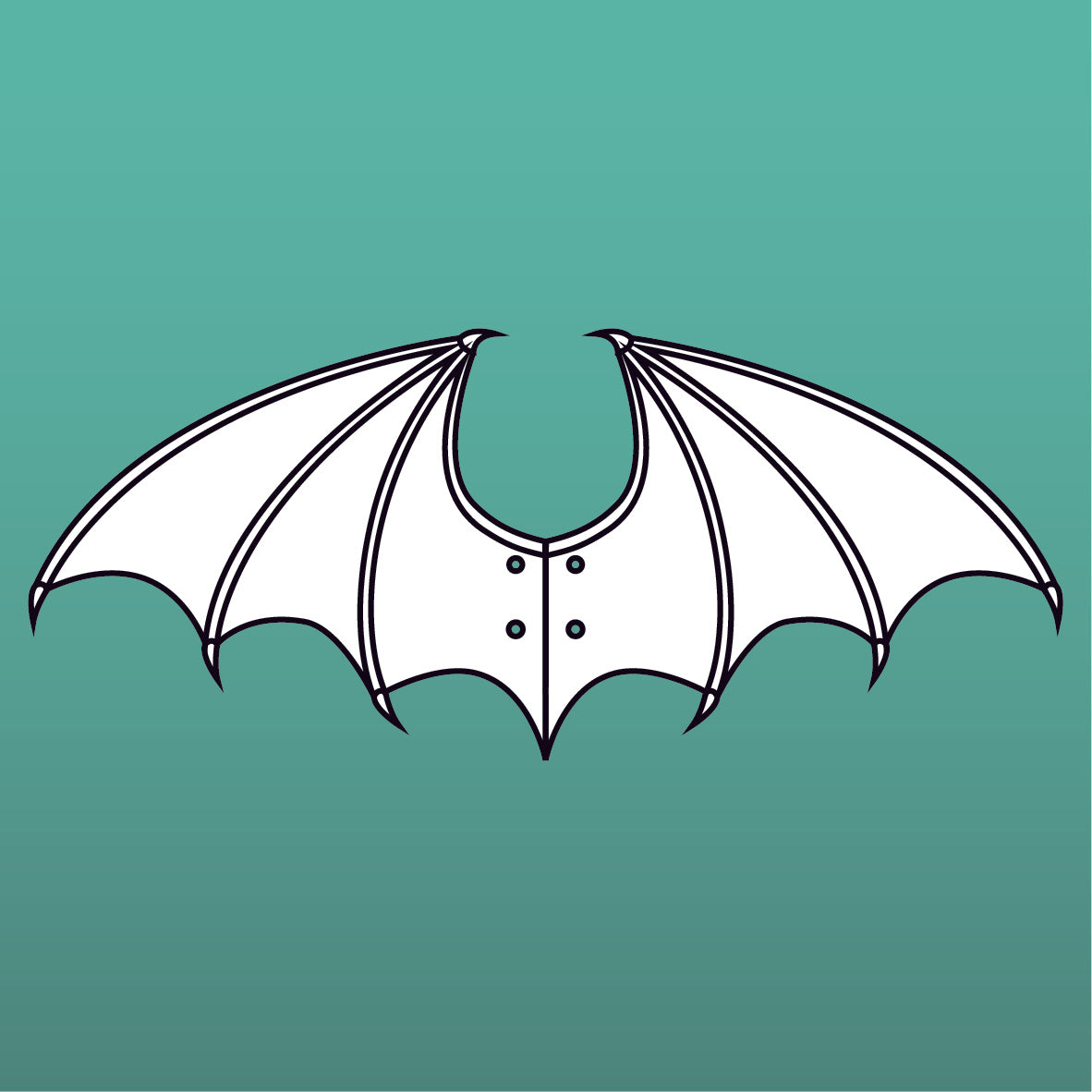 Bat Wing Template Bat Wing Template