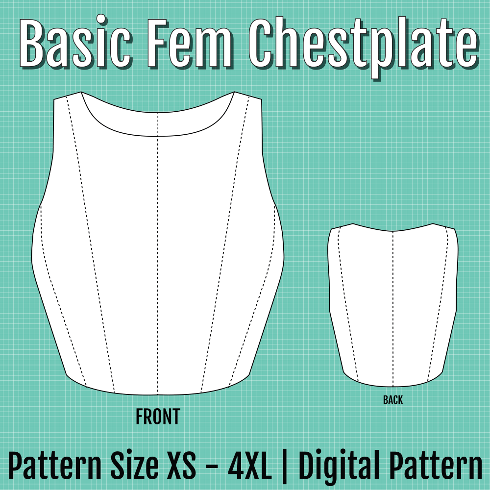 Basic Fem Chestplate | Size XS - 4XL | Digital Download