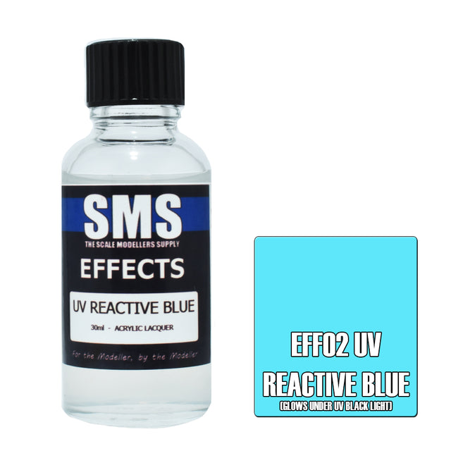 SMS Acrylic Lacquer Effects UV Reactive Blue 30ml