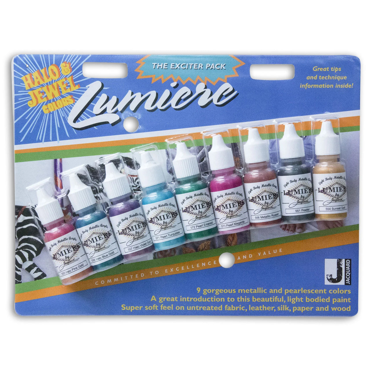 Lumiere Metallic Paint Trial Pack - (9x14.8mL Bottles per Pack)
