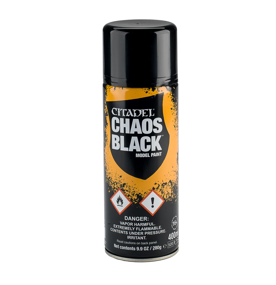 Citadel Spray: Chaos Black Primer 62-02 - 400mL