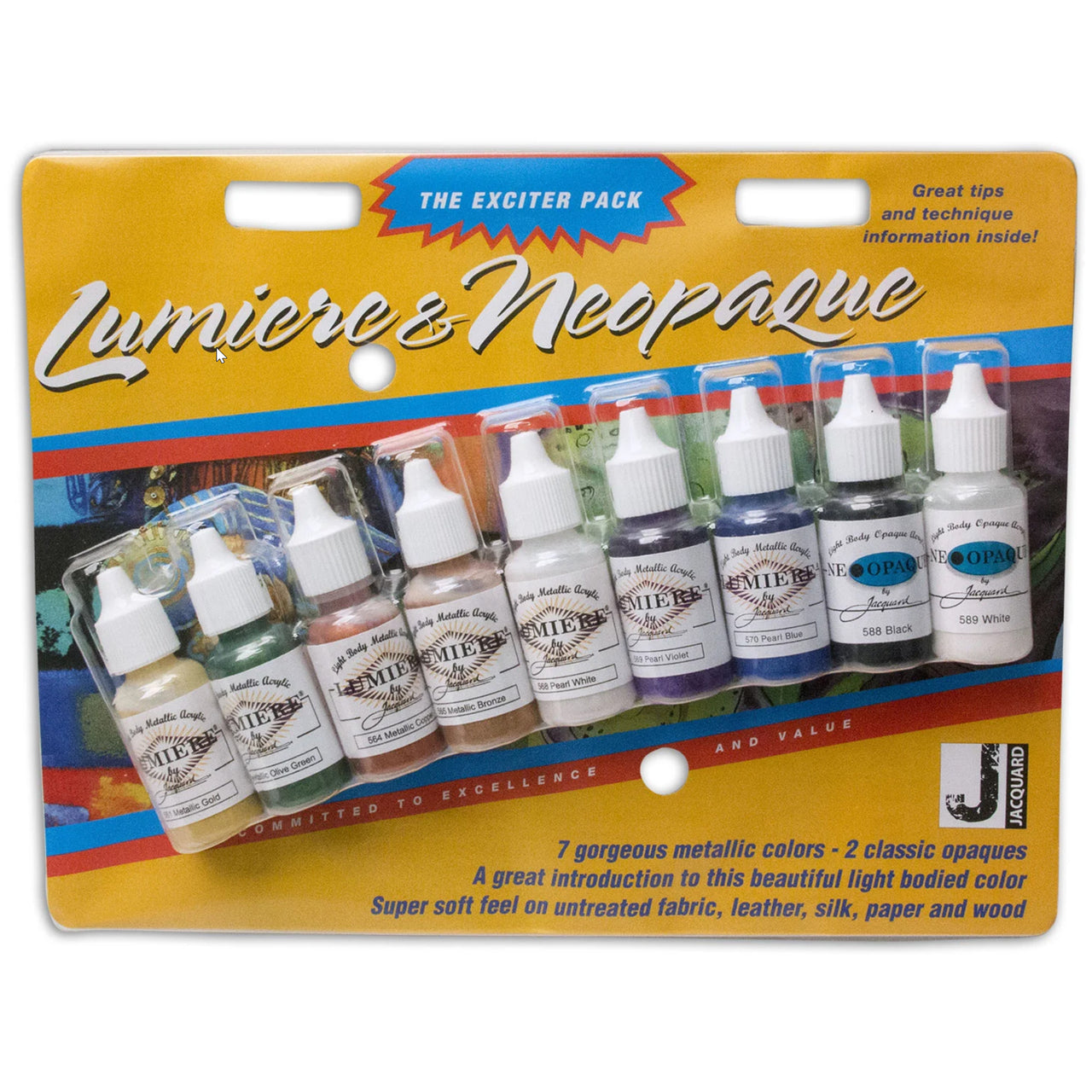 Lumiere & Neopaque Combo Paint Trial Pack - (9x14.8mL Bottles per Pack)