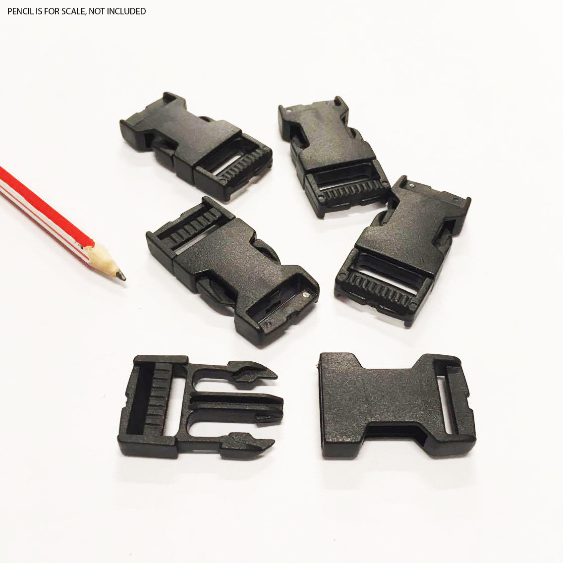 Quick Release Buckle - Large - Pack of 5 (59mm x 34mm), Plastic buckles- Lumin's Workshop