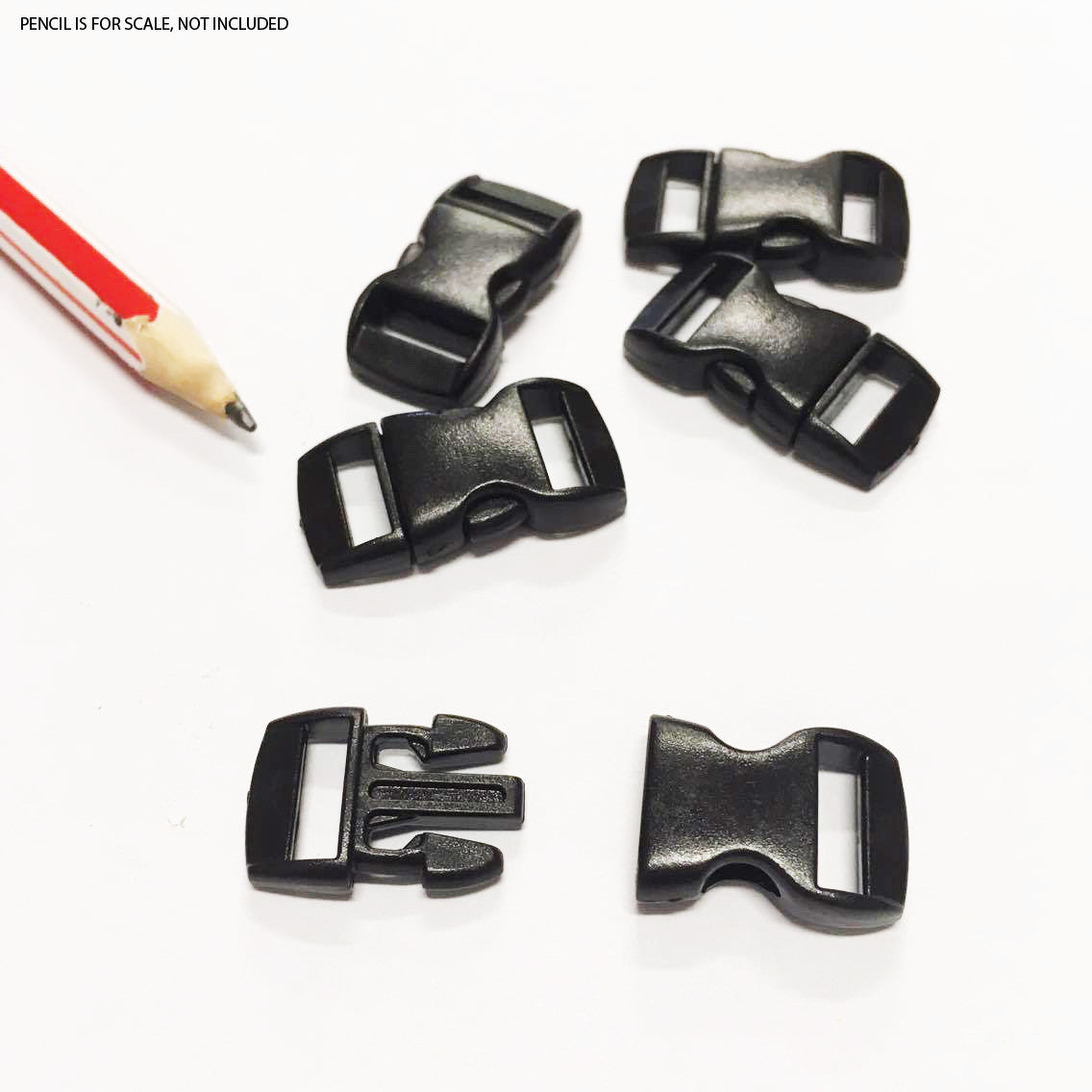 Quick Release Buckle - Small - Pack of 5 (29mm x 18mm), Plastic buckles- Lumin's Workshop