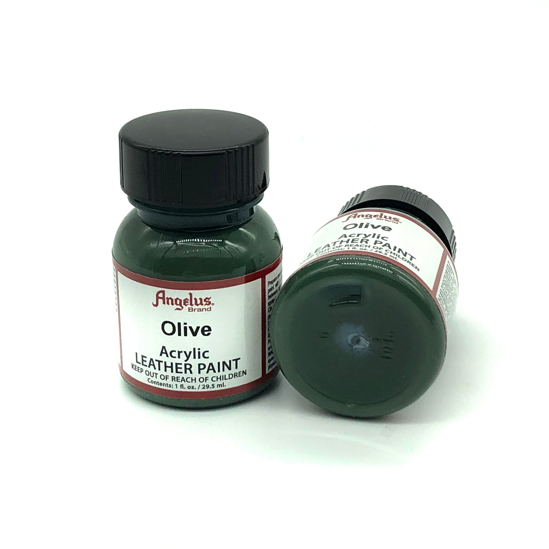 Angelus Acrylic Leather Paint - Olive, 1 oz