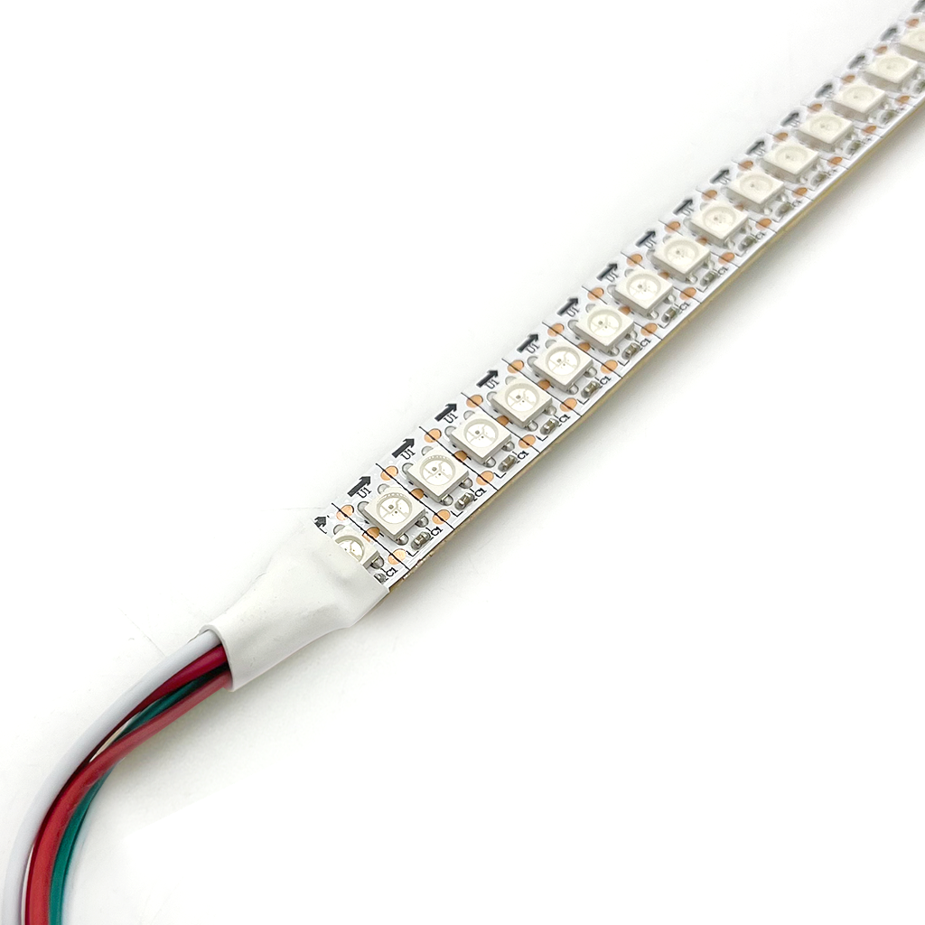 5V Programmable RGB LED Strip - 1m - High Density (144 LEDs / m)
