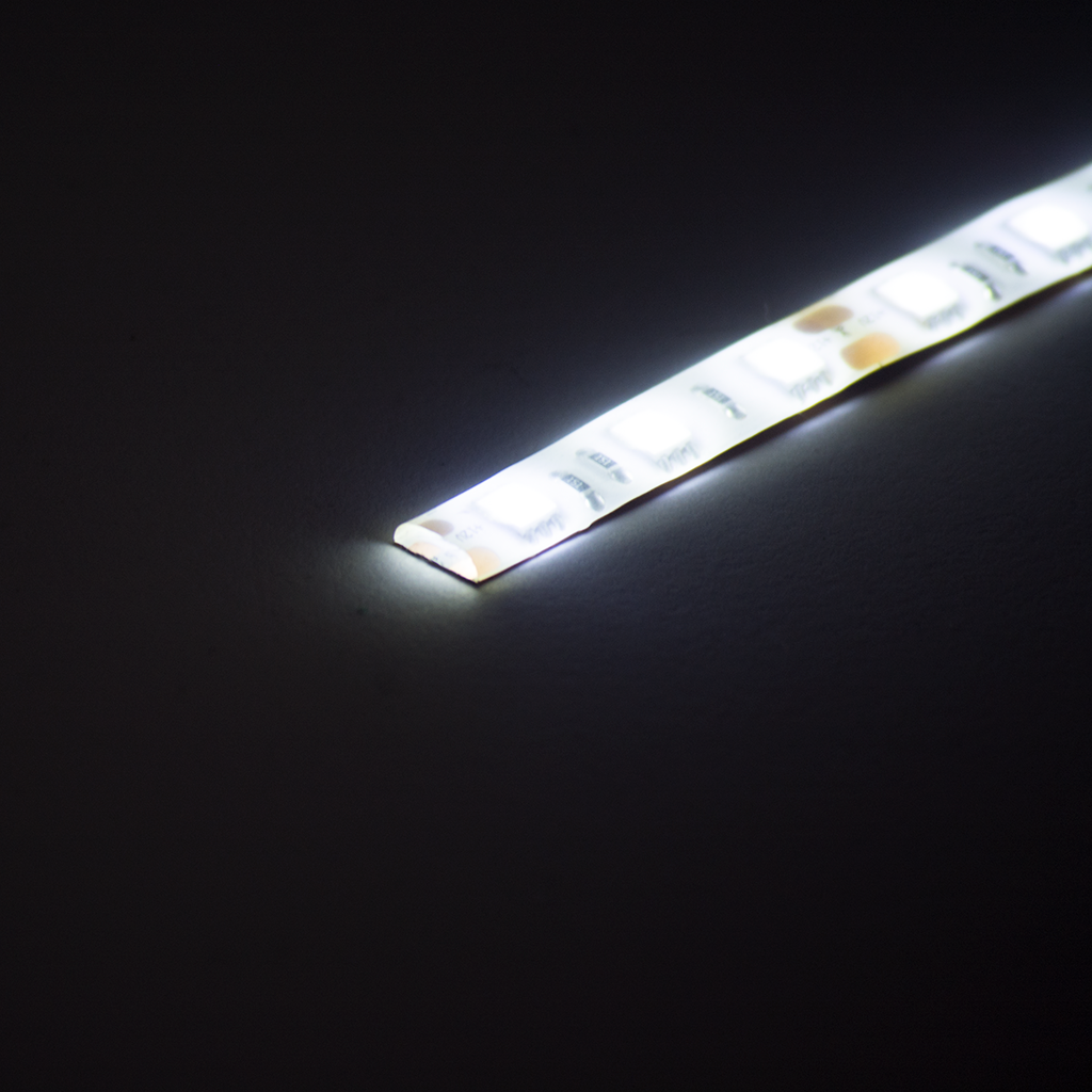 12V LED Strip - Cool White (1m), LEDS- Lumin's Workshop