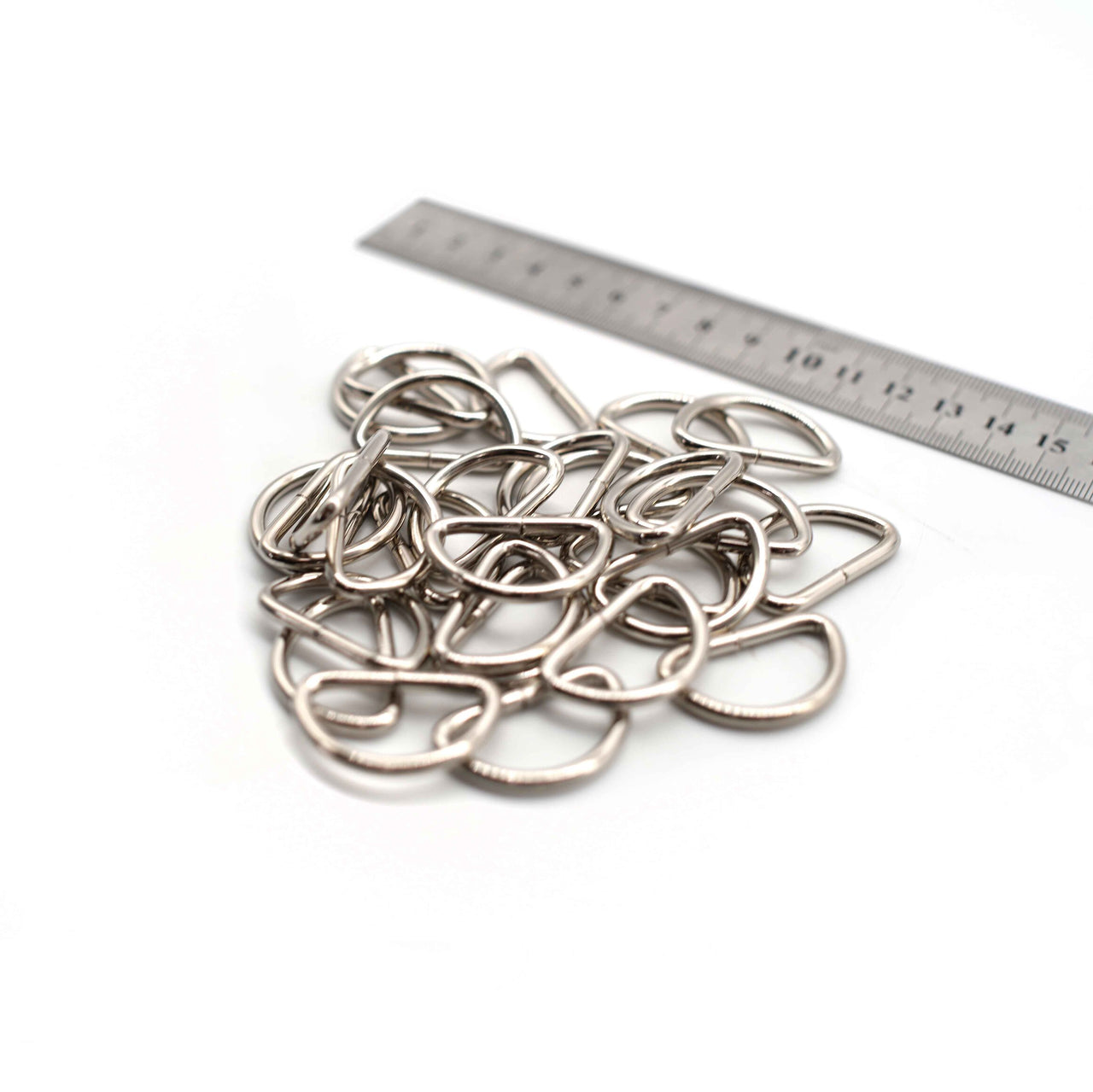 D Rings - 31mm - Silver - Pack of 12