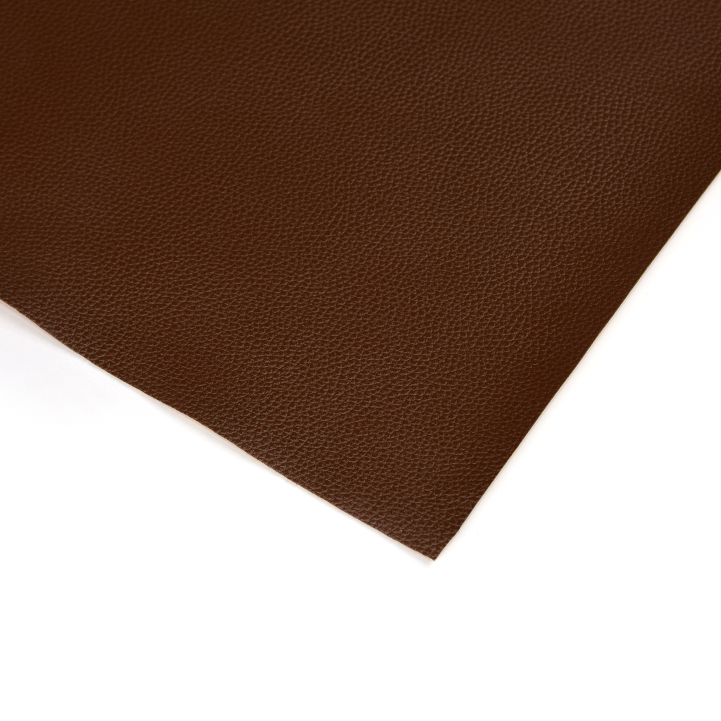 Pebble Faux Leather Pleather Fabric - Dark Chocolate Brown