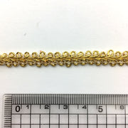 Gimp braid trim 8mm - Metallic gold, Trims- Lumin's Workshop