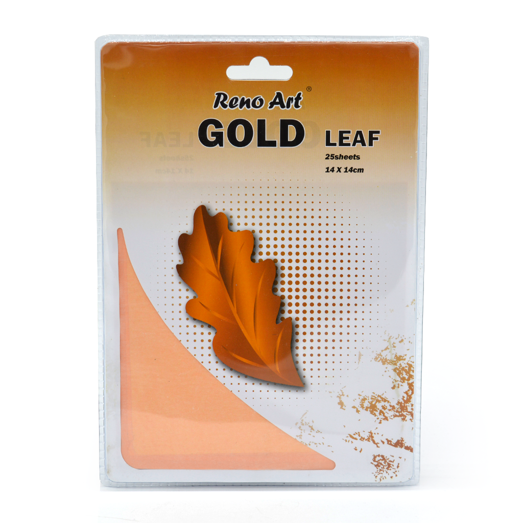 Imitation Metal Leaf - 25 Sheets - 14x14cm - 3 Colours Available