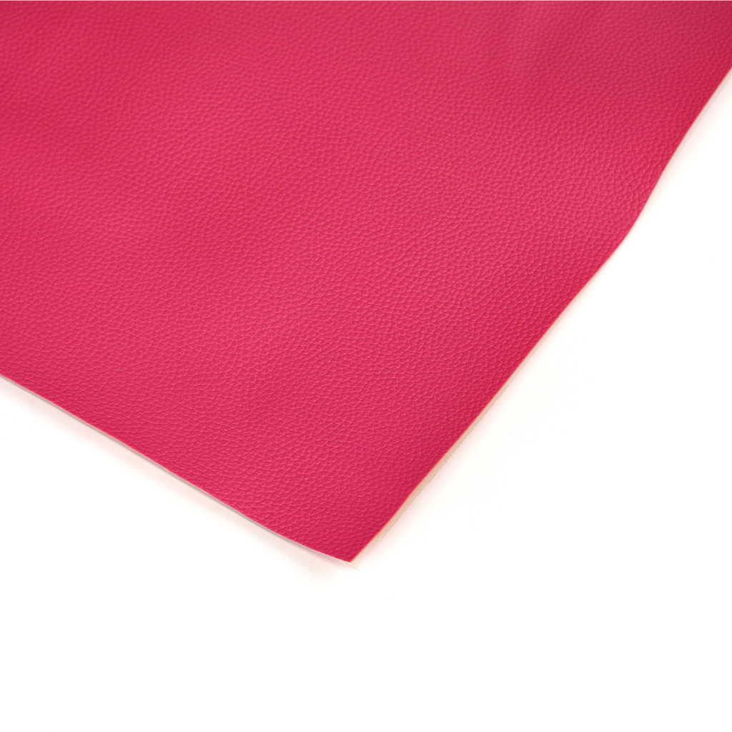 Pebble Faux Leather Pleather Fabric - Hot Pink