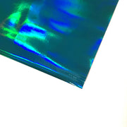 Holographic Vinyl Fabric - Turquoise, holographic vinyl- Lumin's Workshop