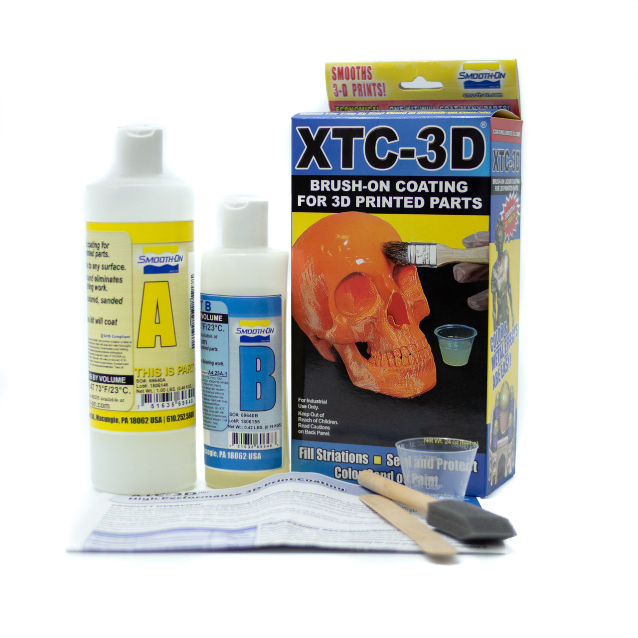XTC 3D - Brush on coating for 3D printed parts - 644gm, Clear epoxy Resin- Lumin's Workshop