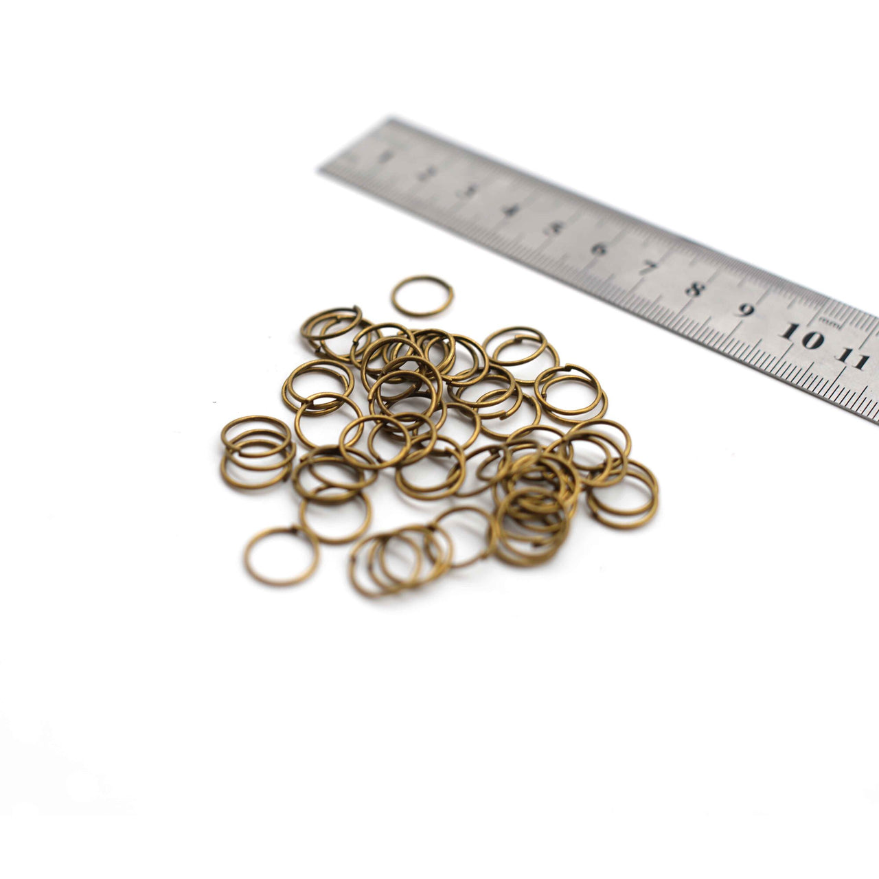 Jump Rings - 12mm - Old Brass - 50g (Approx. 250 Rings)