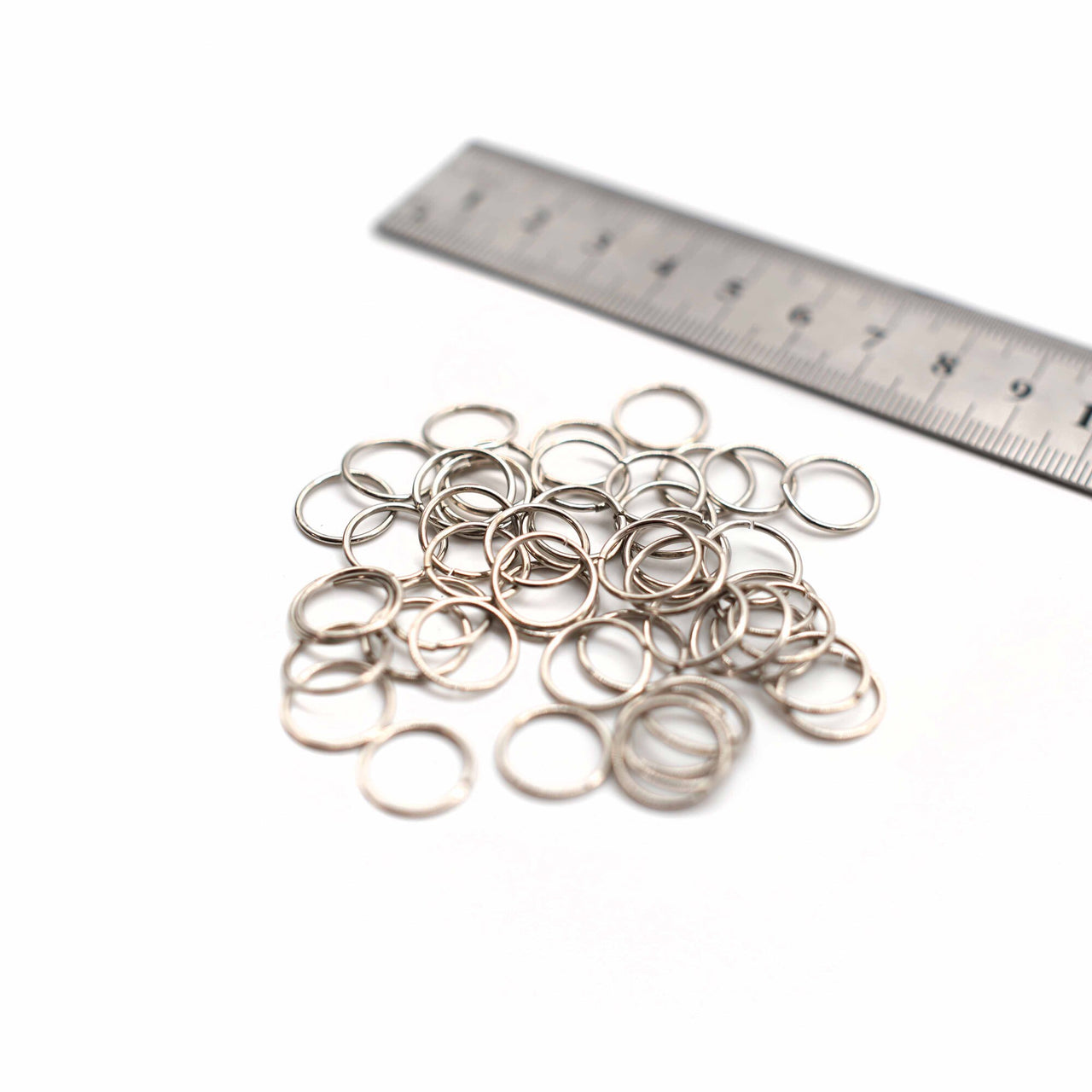 Jump Rings - 12mm - Silver - 50g (Approx. 240 Rings)