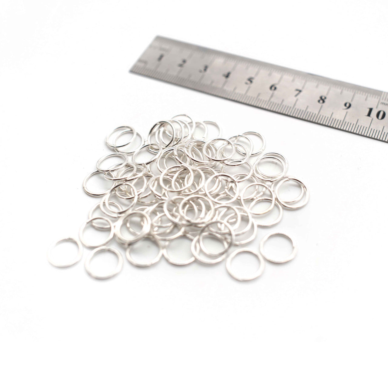 Jump Rings - 12mm - White Silver - 50g (Approx. 175 Rings)
