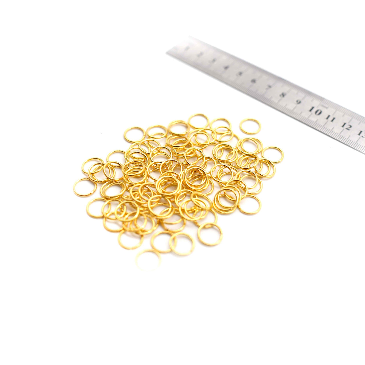 Jump Rings - 9mm - Gold - 50g (Approx. 225 Rings)