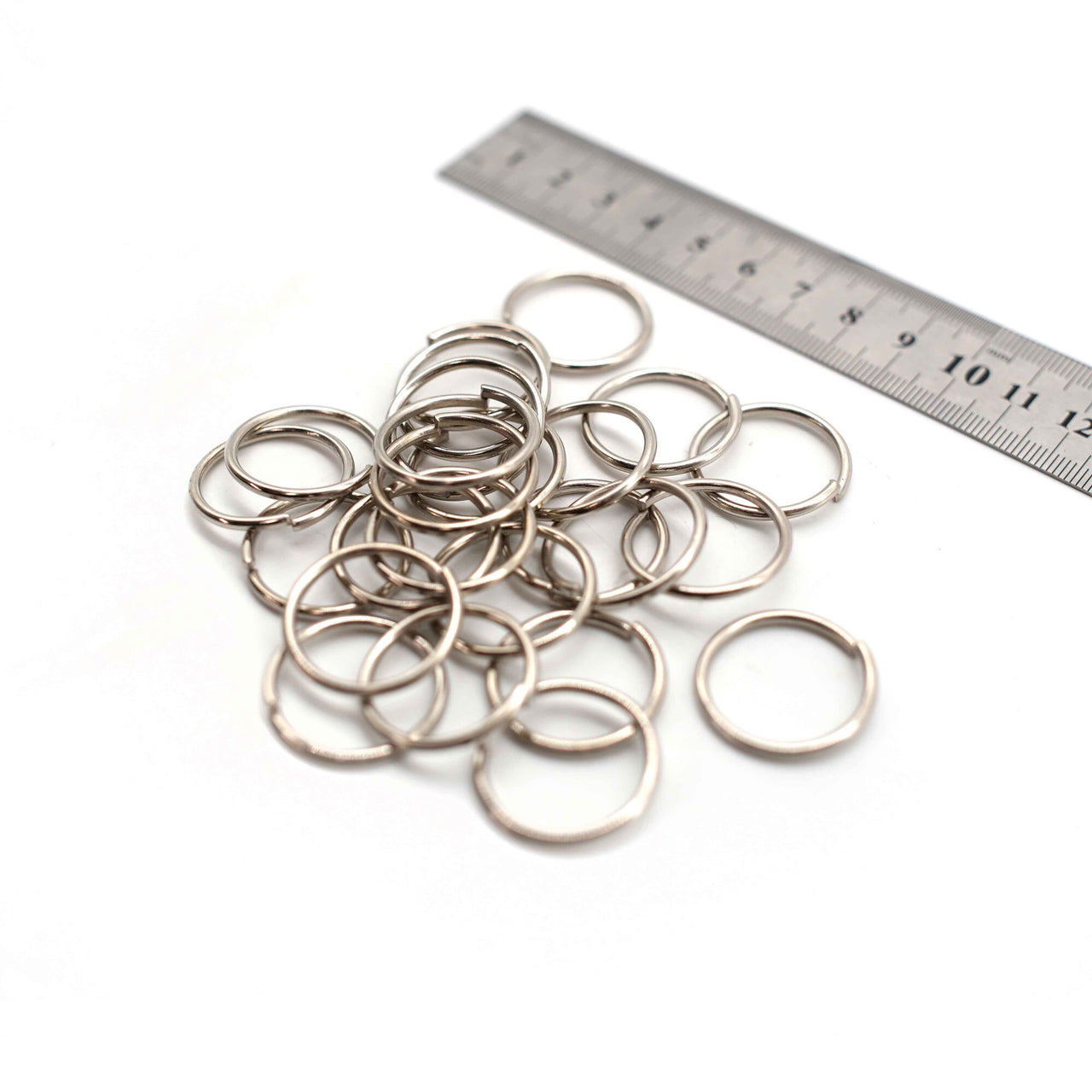 O Rings - 24mm - Silver - Pack of 12