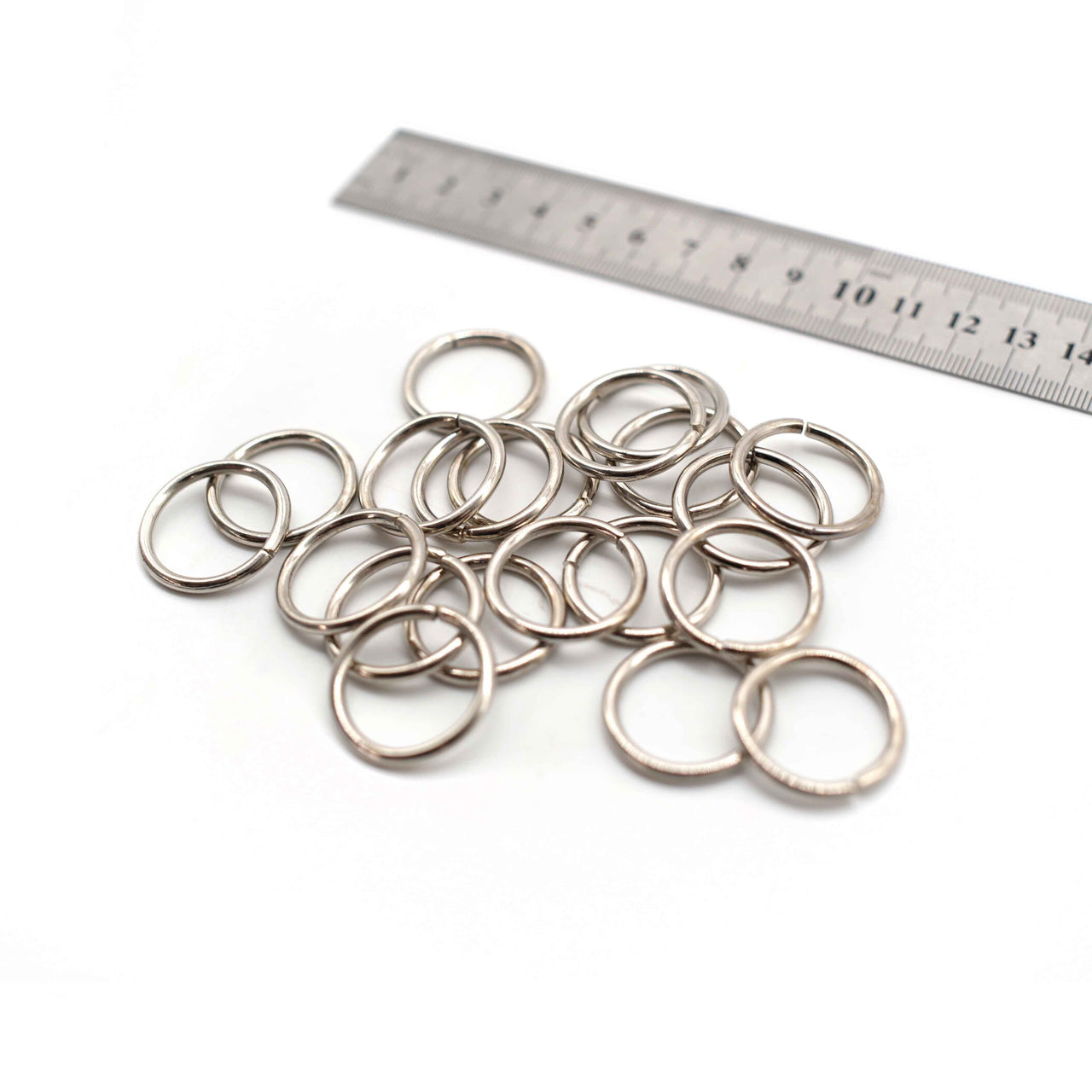 O Rings - 25mm - Silver - Pack of 12
