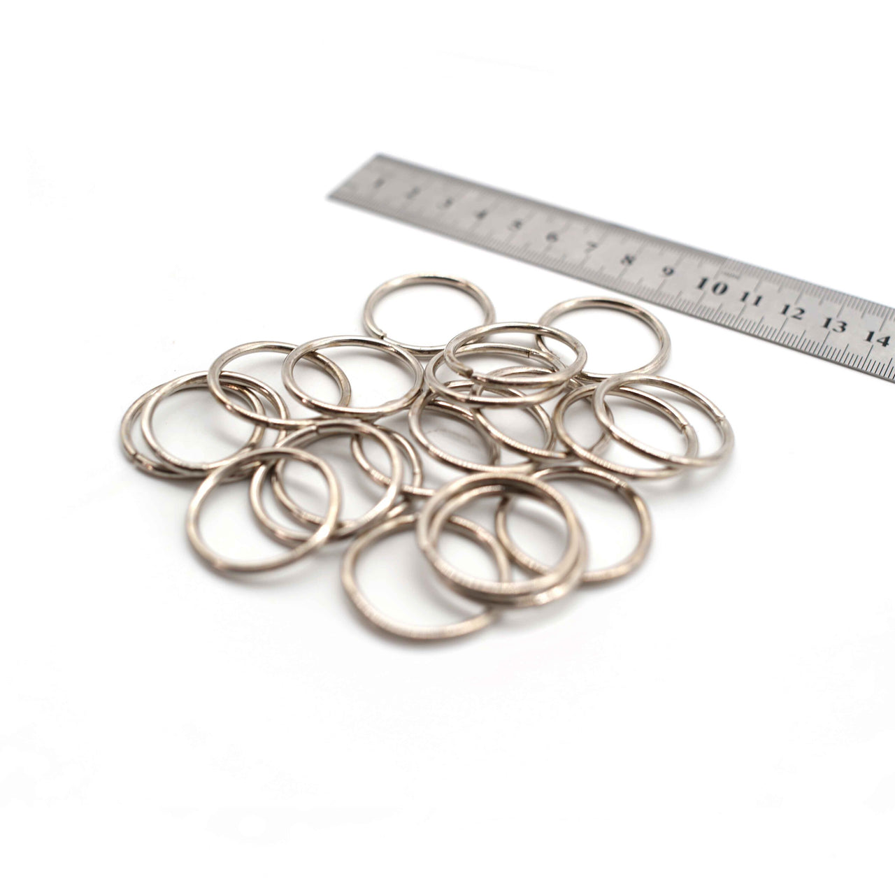 O Rings - 30mm - Silver - Pack of 10 (Thin)
