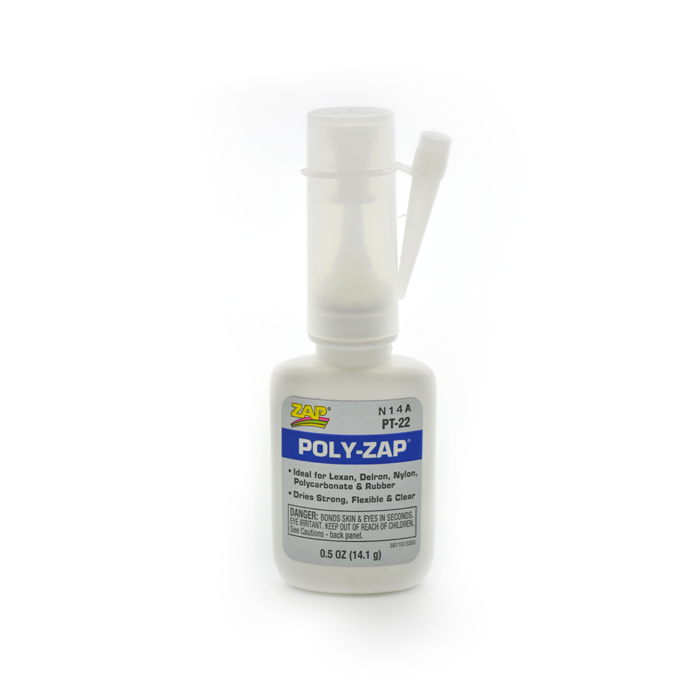 Zap Polyzap - Special Plastic CA Glue - 1/2Oz (14.2g)