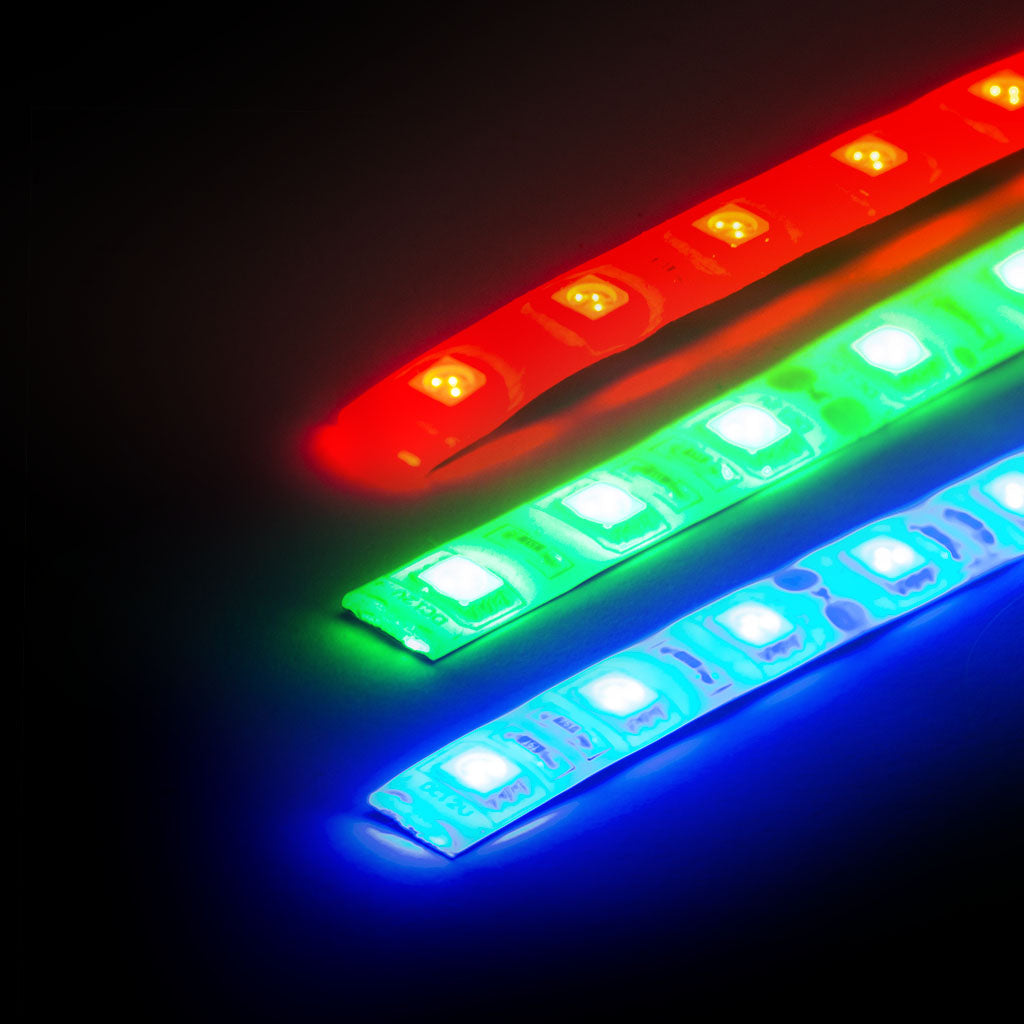 12V LED Strip - RGB (1m), LEDS- Lumin's Workshop