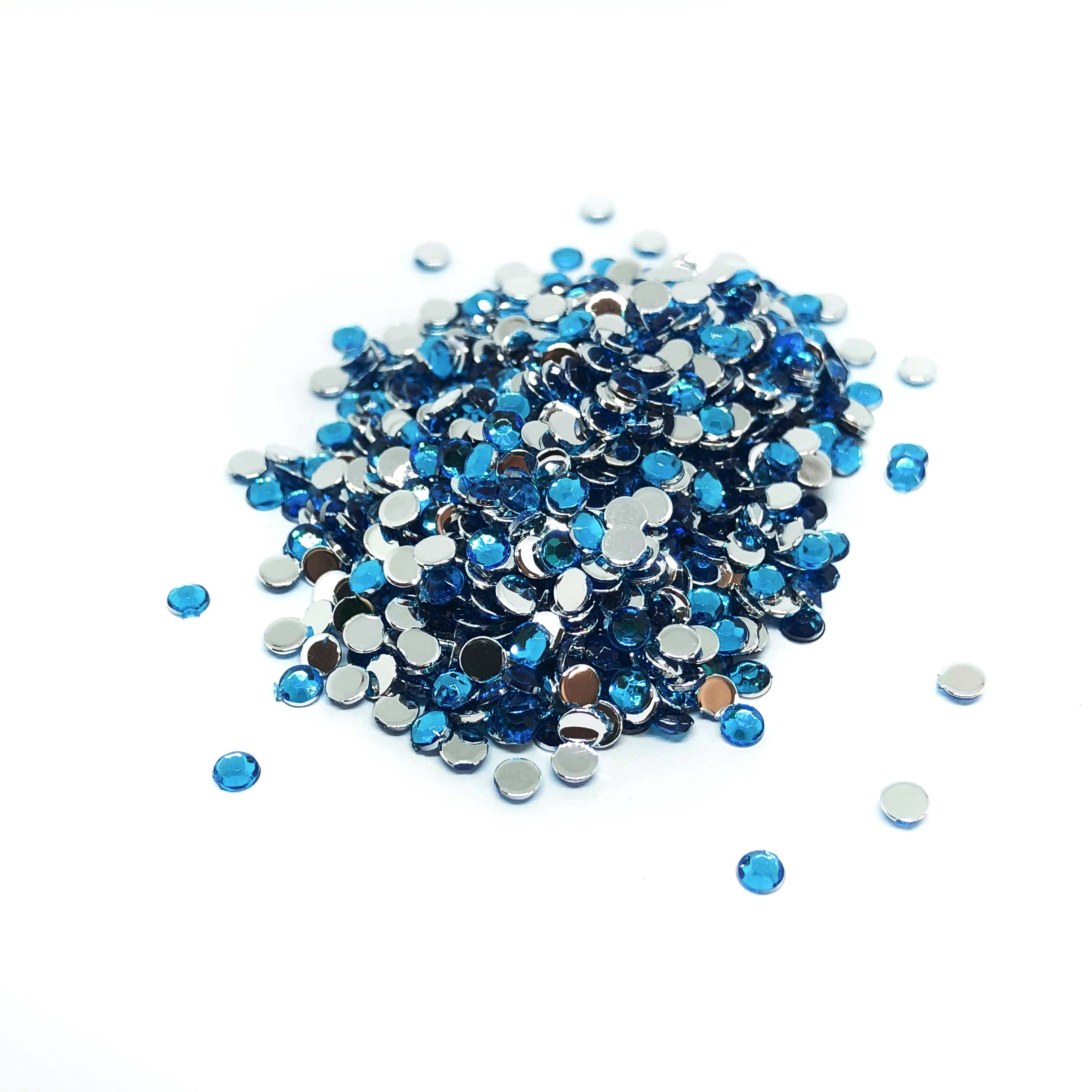 5mm Round Non-Hotfix Rhinestone - Available in 58 Colours