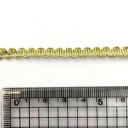 Scroll gimp braid trim 6mm - Metallic gold, Trims- Lumin's Workshop