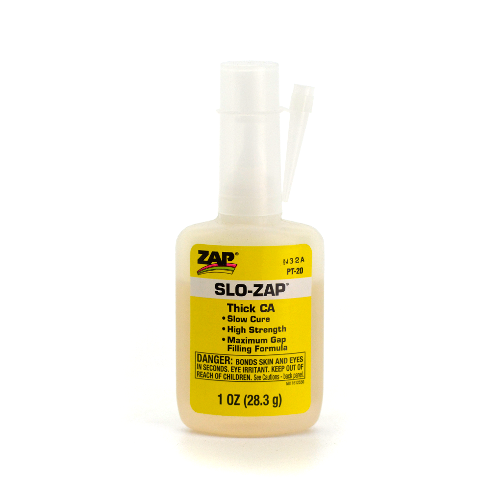 Slo Zap - Thick Gap Filling CA+ Glue - 1oz (28.3g)