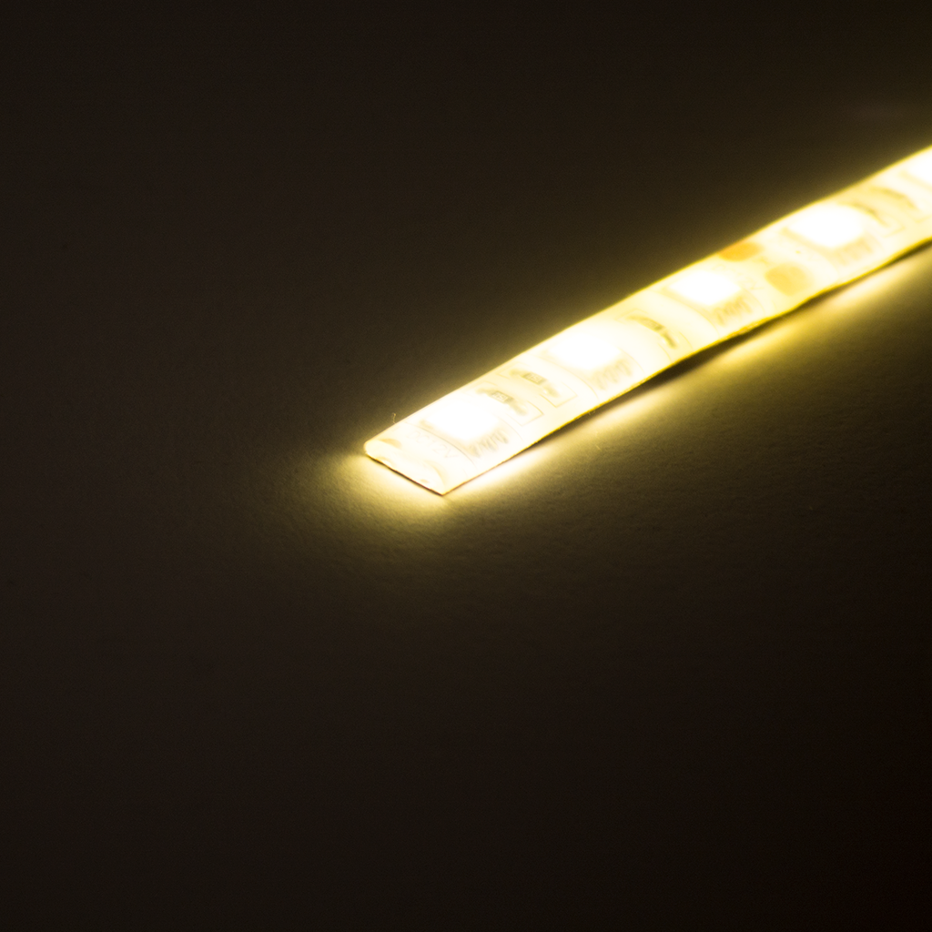 12V LED Strip - Warm White (1m), LEDS- Lumin's Workshop