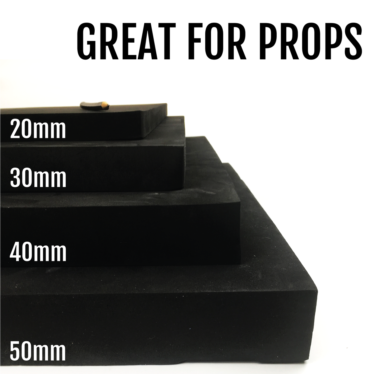 Black EVA Foam Block - (50cm x 100cm), Foam- Lumin's Workshop
