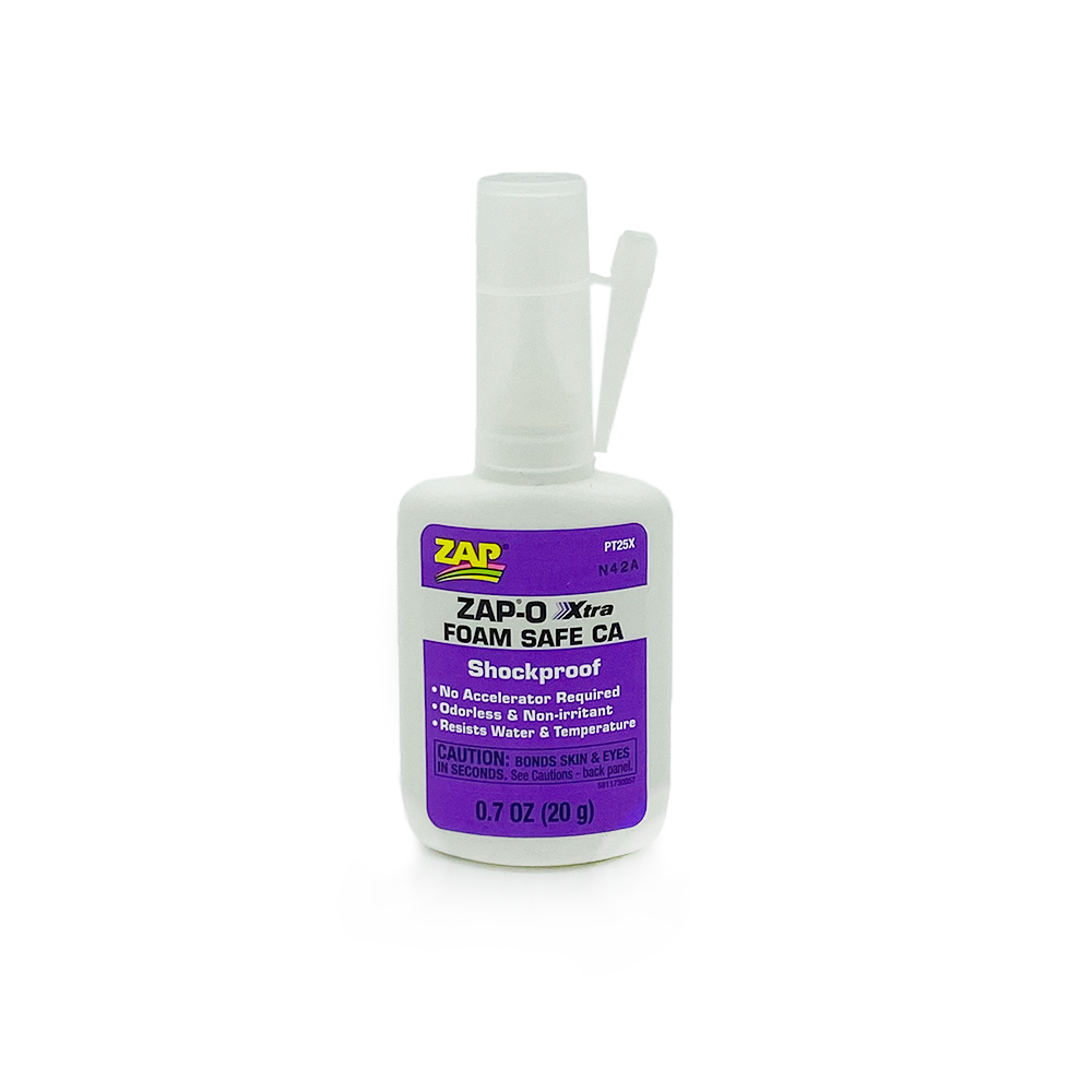 Zap Foam Safe Super Glue -  20g Bottle