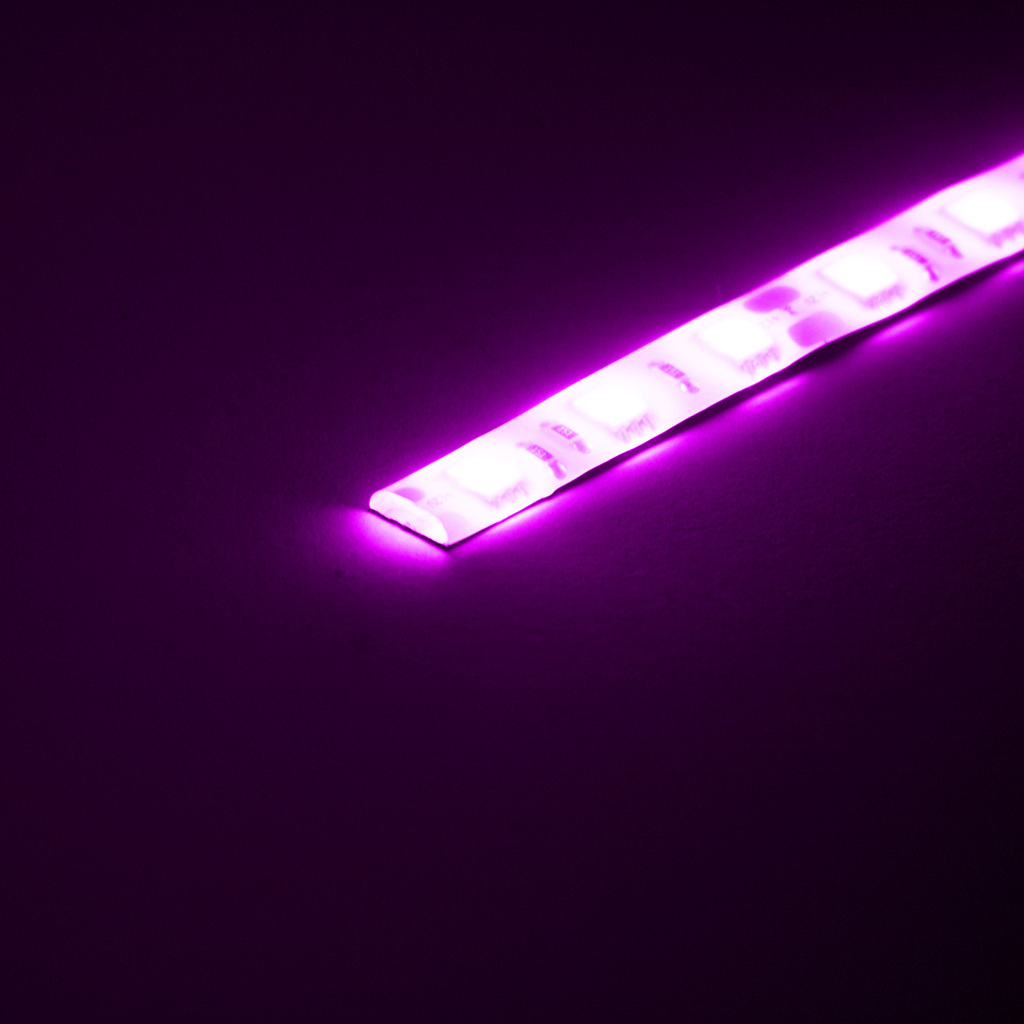 Pink Led Square 12V LED Strip - Pink (1m)